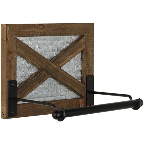 Toilettenpapierhalter eckig - rustikales Design