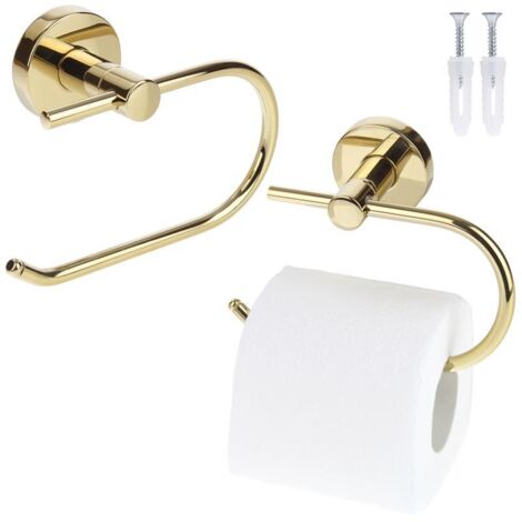 Toilettenpapierhalter fürs Badezimmer Badezimmeraufhänger Gold