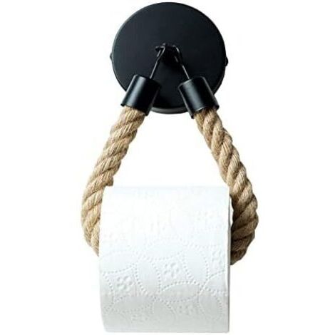 Toilettenpapierhalter, Halterung für Toilettenpapierrollen im Vintage-Stil, Handtuchhalter aus Hanfseil, zur Dekoration von Küche und Badezimmer