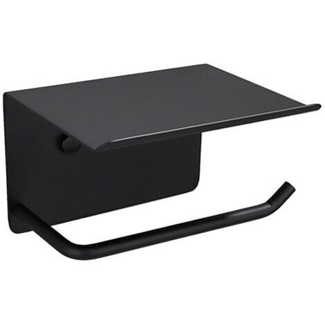 Toilettenpapierhalter, Handyhalterung, Eisen, schwarz