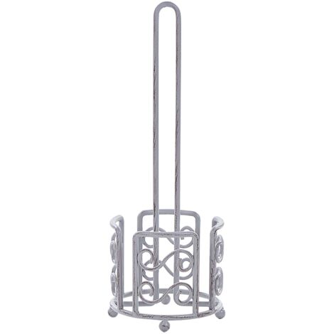 Toilettenpapierhalter MANDI Metall Grau