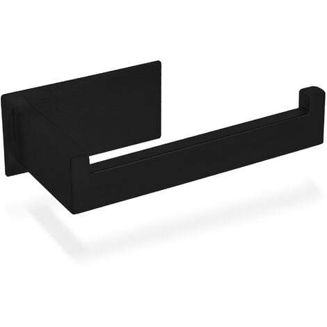 Toilettenpapierhalter ohne Bohren selbstklebend Edelstahl 304 in Schwarz