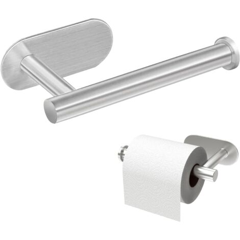 Toilettenpapierhalter ohne Bohren,Selbstklebend klopapierhalter,Edelstahl Papierhalter,Klorollenhalter für Badezimmer, Waschraum, Toilette, Küche