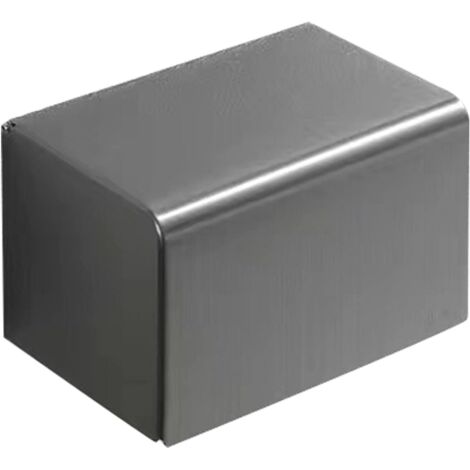 Toilettenpapierhalter, Papierhandtuchhalter aus Edelstahl, quadratischer Toilettenpapierspender, Wandmontage, bohrfreie Installation, robust fürs Badezimmer