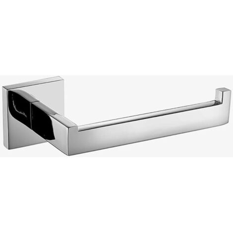 Toilettenpapierhalter, schwarzer Toilettenpapierhalter aus Edelstahl 304, Badezimmeraccessoires (Bohrung, Chrom A)