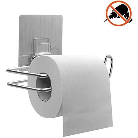 zum Toilettenpapierhalter kleben
