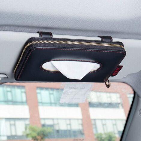Toilettenpapierhalter, Taschentuchhalter für die Sonnenblende im Auto, Handtuchhalter für die Sonnenblende, Lederetui für Taschentücher für die Sonnenblende und mehr