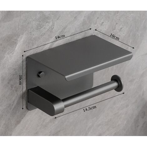 Toilettenpapierrollenhalter aus Edelstahl, nicht perforiert, 14 x 10
