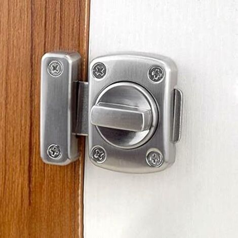 Toilettenriegel mit Drehbolzen – Türschloss mit freier Verriegelung für Toilette, Dusche und Badezimmer