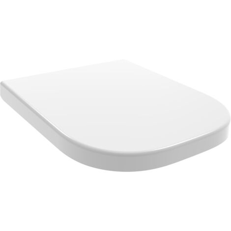 Toilettensitz aus weißem, glänzendem Duroplast