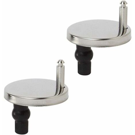Toilettensitz-Befestigungsset mit Schrauben und Scharnieren für Toilettendeckel, Edelstahl, WC-Sitzscharnier, Schrauben, Zubehör, Befestigungsset (6 cm) Ternel