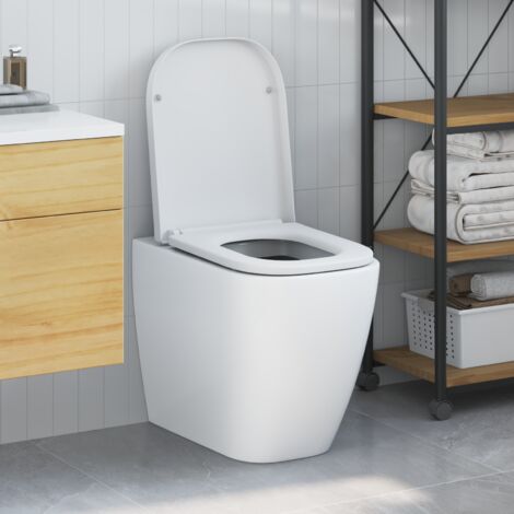 Toilettensitz Quick Release Absenkautomatik Duroplast Weiß vidaXL243312