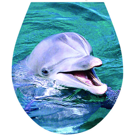 Toilettensitzaufkleber "Delfin" Maße 32x38cm