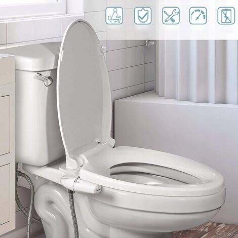 TOILETTES DE BIDET, COUVERCLE DE LAVAGE, BUSE DE BIDET, CHASSE D'EAU, SIÈGE DE TOILETTES DROIT 3/8"