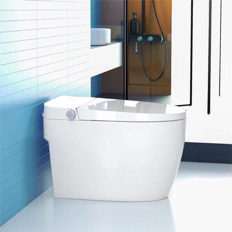 Toilettes intelligentes (Tankless) Kleenmac Olivia KEB2025TRF (toilettes japonaises) sortie verticale 250 mm Blanc