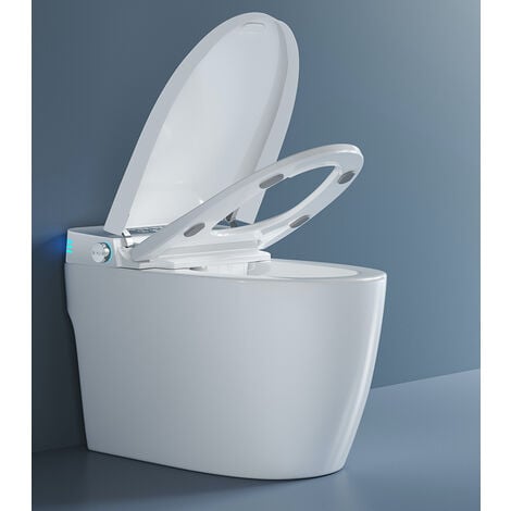 Toilettes intelligentes (Tankless) KLEENMAC Olivia KEB2025TRW (toilettes japonaises) sortie horizontale 180 mm Gris