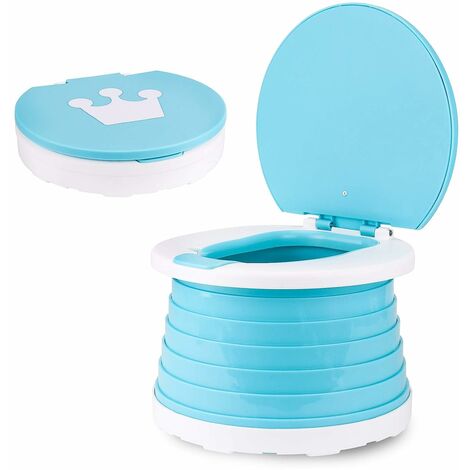 Toilettes pliantes pour enfants Siège de toilette pliant portable pour garçons et filles Siège de pot pliable pour tout-petits