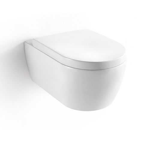 Toilettes suspendues design BERNSTEIN Nano avec couvercle à fermeture progressive NT2019