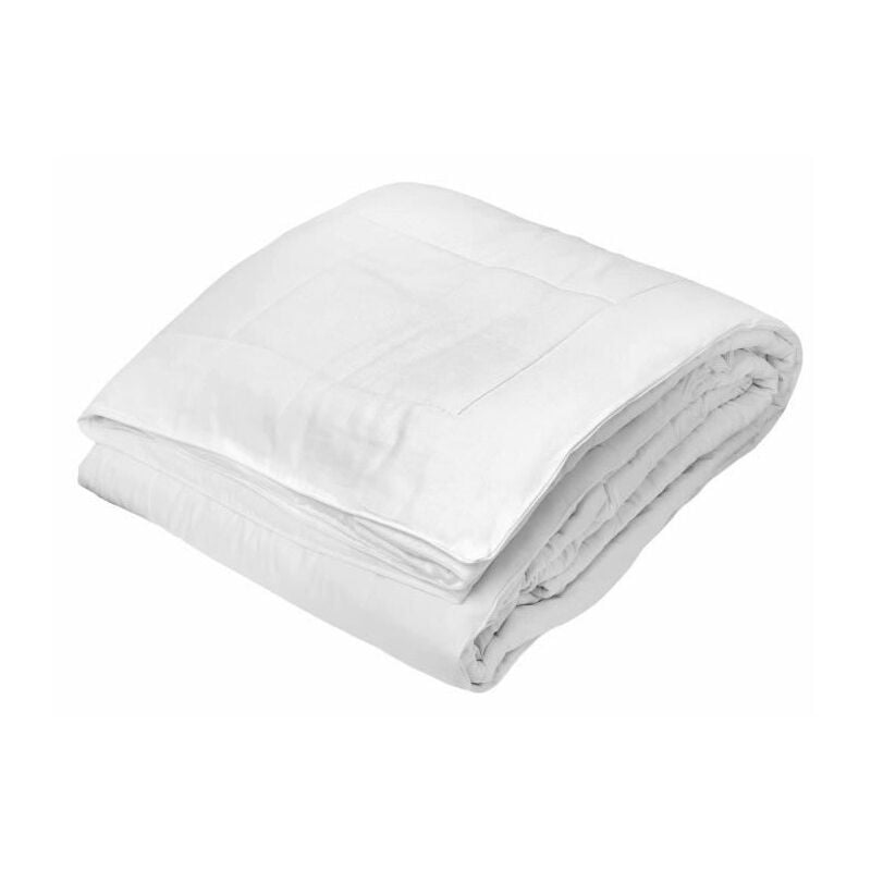Sans Marque - toison d'or - Couette Silkydor tempérée (280g/m²)- 240x260cm - Chaleur tempérée - Coton et soie de mûrier - 2 personnes -