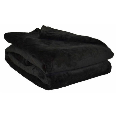 TOISON D'OR - Manta - NEGOC-010640 - Microfeltro - 130x170cm - Negro