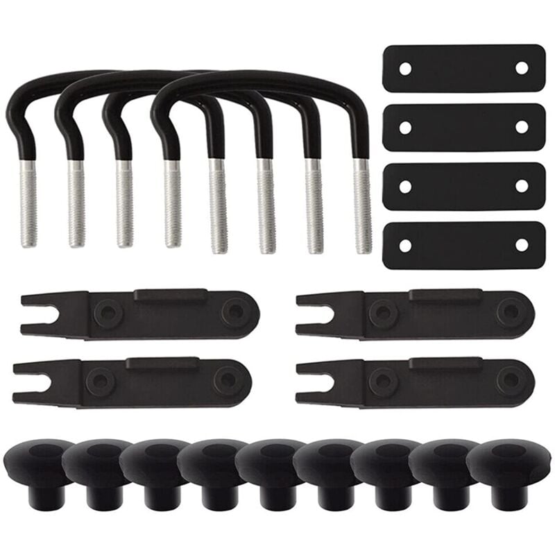 Toit Bagages Accessoires Sac U Boucle Métallique Fixations Autocollant Plaque Clip Rapide Bande de Bandage