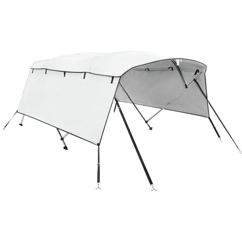Vidaxl - Toit bimini à 4 arceaux parois latérales 243x(185-198)x137 cm