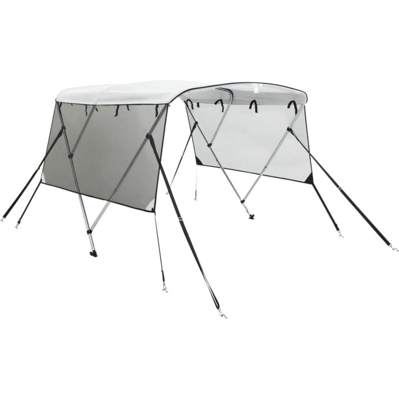 Toit bimini à 3 arceaux parois en maille 183x(170-182)x137 cm