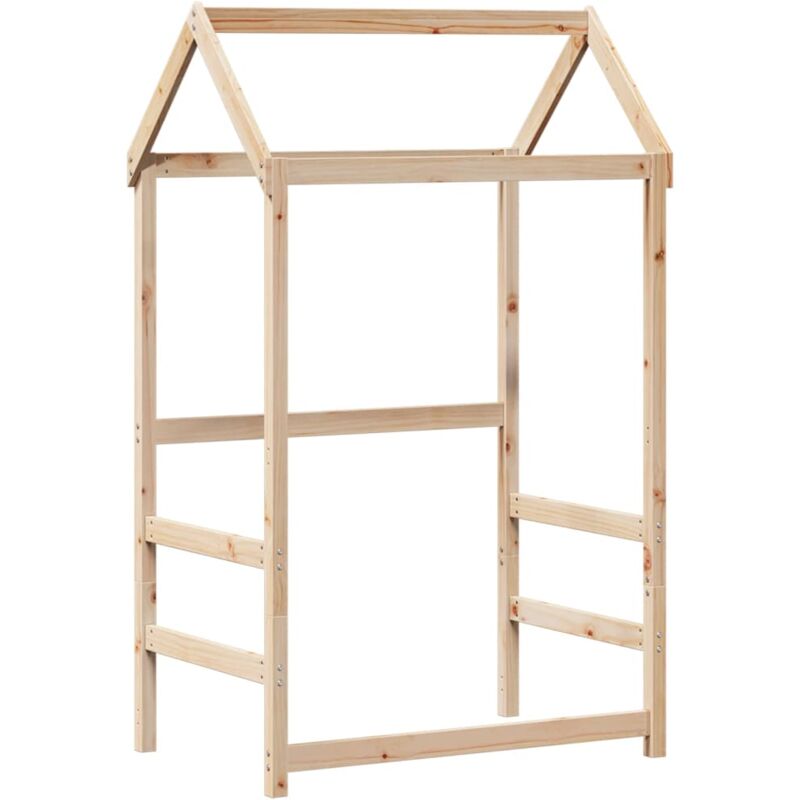 Toit de lit pour enfants 108x70x176,5 cm bois de pin massif