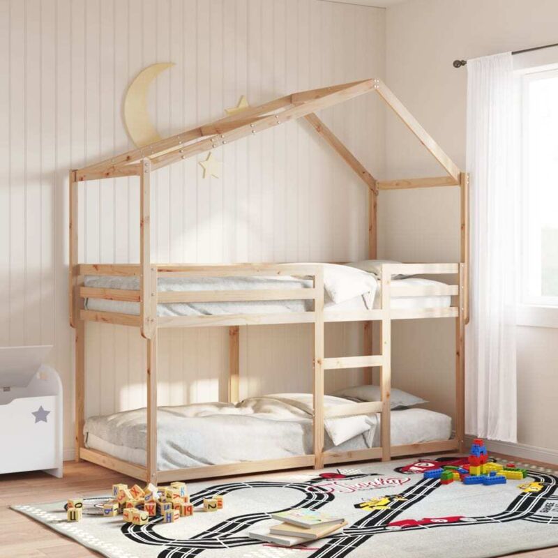 Toit de lit pour enfants 213x85,5x144,5 cm bois de pin massif - Vidaxl