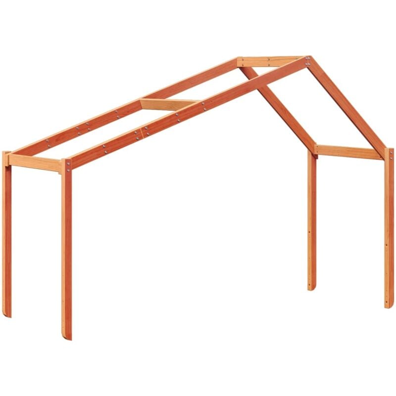 Toit de lit pour enfants 213x95,5x144,5 cm bois de pin massif