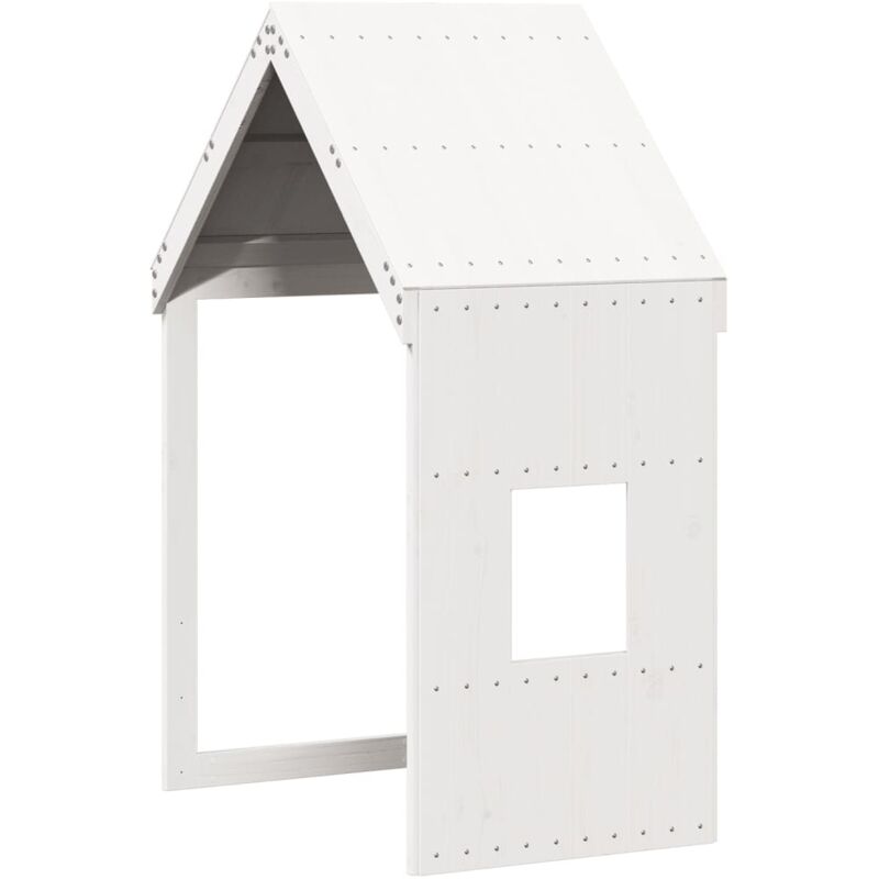 Toit de lit pour enfants blanc 60x99x139,5cm bois de pin massif Vidaxl