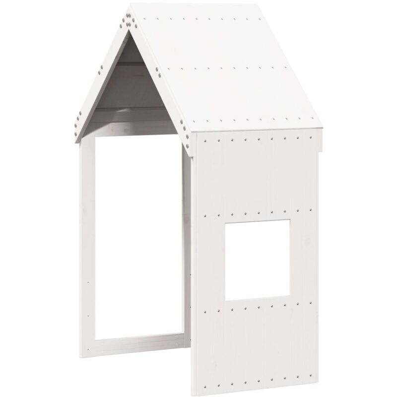 Toit de lit pour enfants blanc 55x84x132 cm bois de pin massif Vidaxl