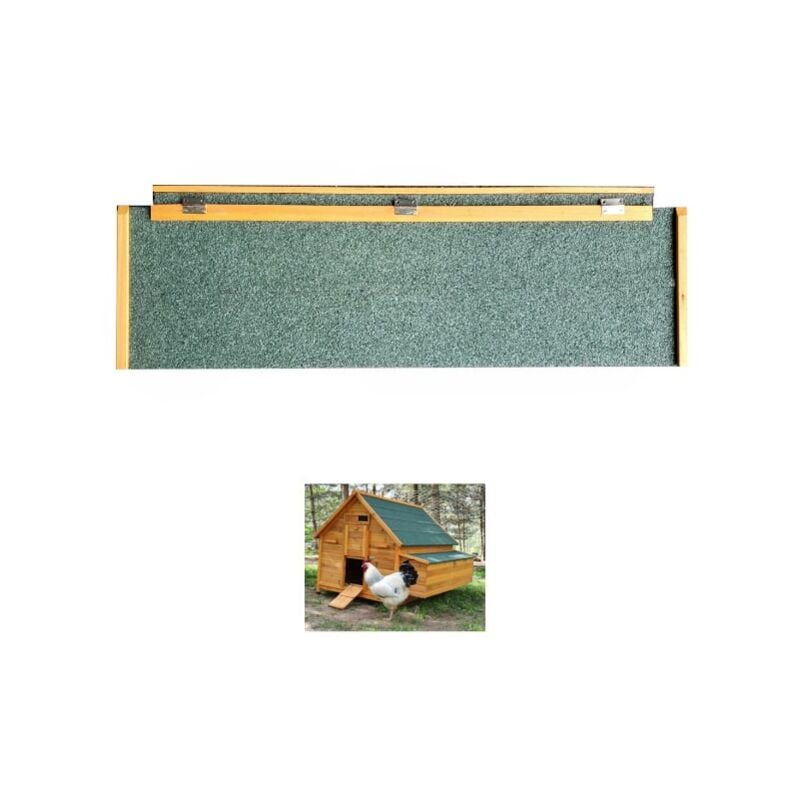 Toit De Pondoir Poulailler Bassette Xxl 15 à 18 Poules Toit Vert