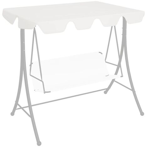 Toit de rechange balanoire de jardin Blanc 226x186 cm 270 g/m2 - Blanc