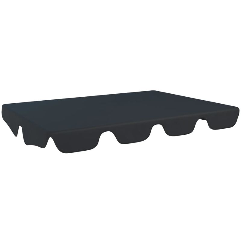 Toit de rechange pour balancoire de jardin Noir 192x147 cm