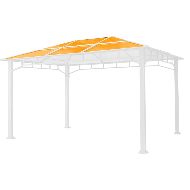 Plaques de remplacement pour le toit pour tonnelle de jardin Toolport Sunset Deluxe 3x4 m, Hardtop