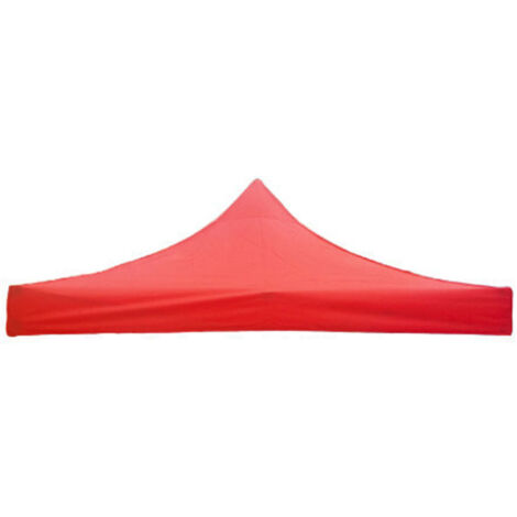 Toit de remplacement en tissu Oxford 420D Toit pliable résistant à la pluie et aux UV pour publicité et festivals Rouge