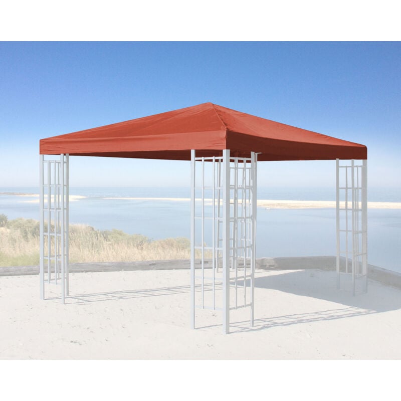 Toit de remplacement pour gazebo Rank 3x3m Orange-rouge