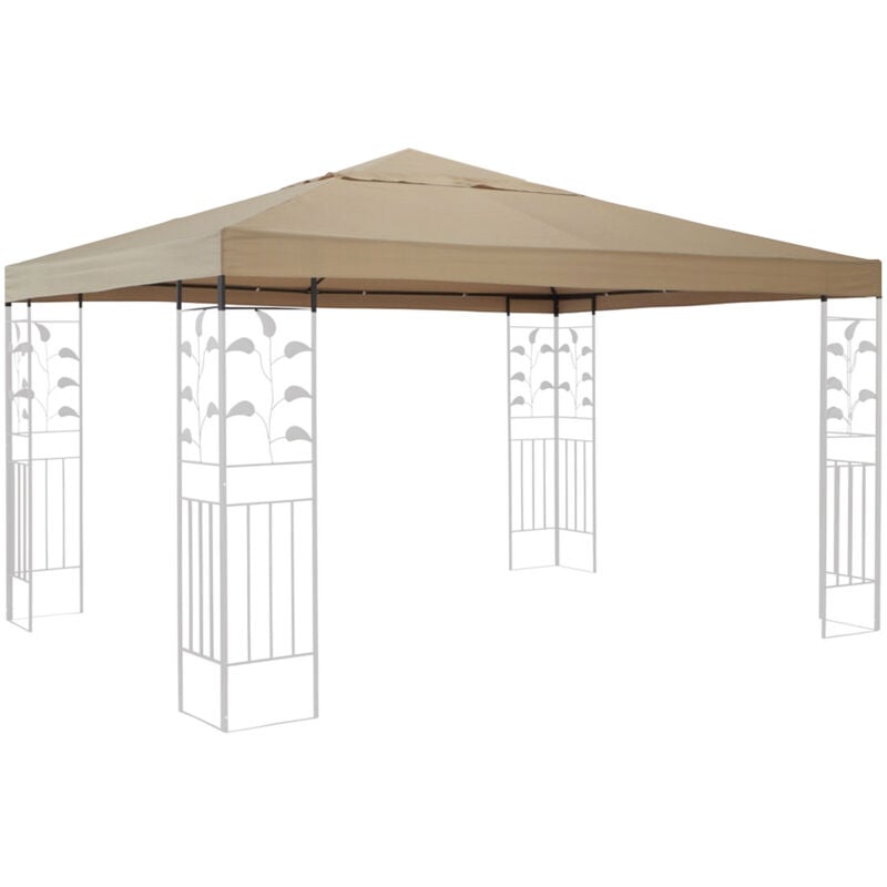 toit de remplacement pour gazebos dans la mesure 3x3 Beige