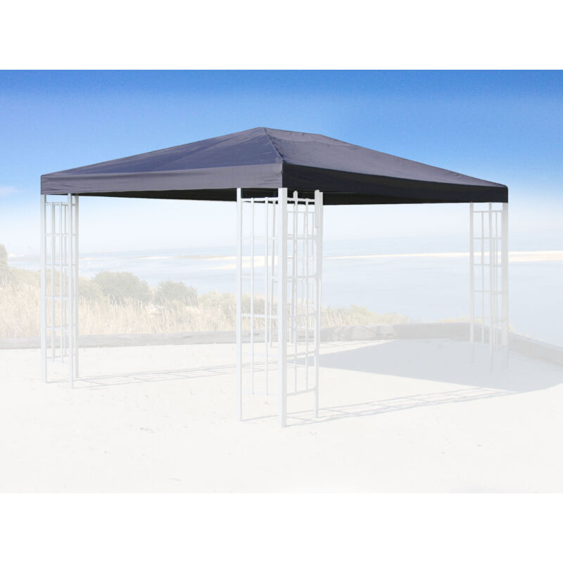 Quick-star - Ersatzdach für Rank Pavillon 3x4m Anthrazit ral 7012 Ersatzbezug Pavillondach