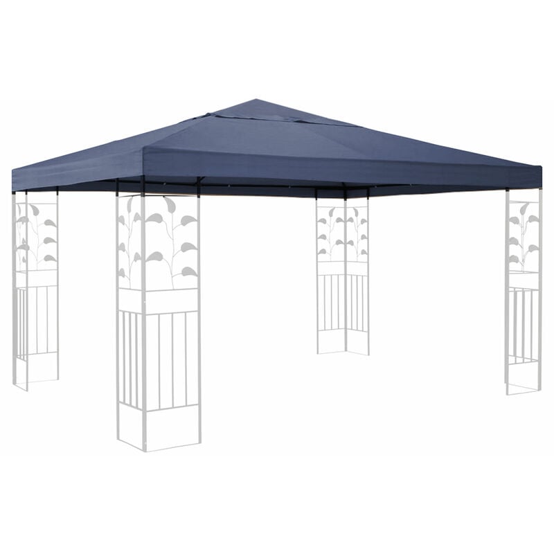 Toit de remplacement pour le gazebo Leaves 3x3m Gris