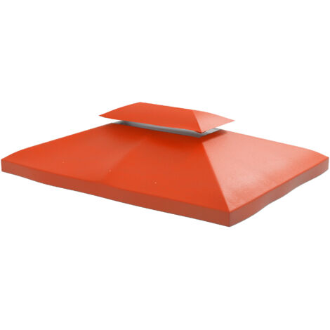 Toit de remplacement pour pavilons de 3x4 mètres, destiné aux pavillons métalliques, aux pavillons de jardin, ou encore aux tentes de fête. Ce toit est fabriqué en polyester de couleur rouge-brun.