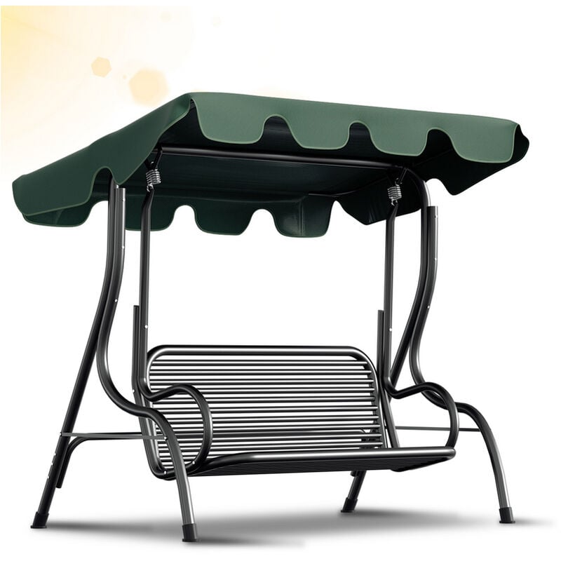 Swanew - Toit de remplacement Toit solaire de rechange balancelle hollywoodienne siège housse de rechange 210x145cm imperméable à l'eau Vert