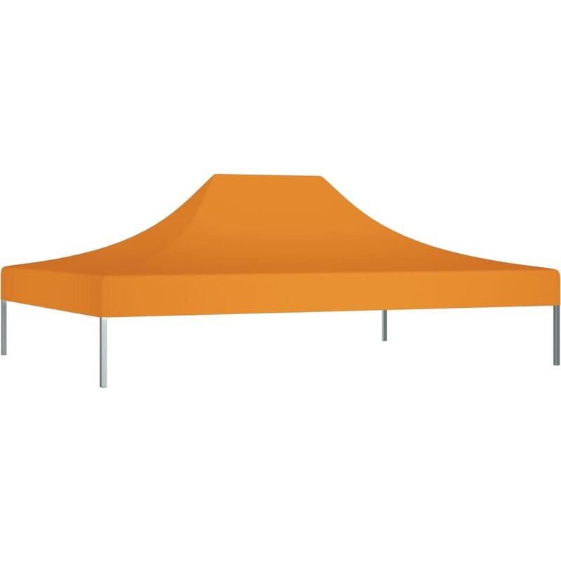INLIFE Toit de tente de réception 4x3 m Orange 270 g/m²