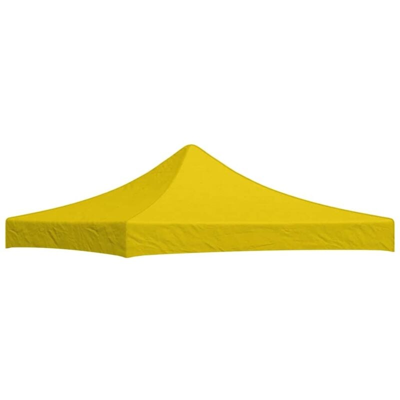 Toit de tente de réception 3x3 m Jaune 270 g/m²