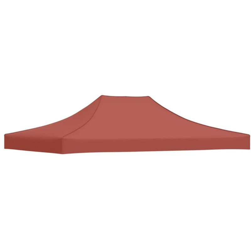 Toit de tente de réception 4x3 m Terre cuite 270 g/m² Vidaxl