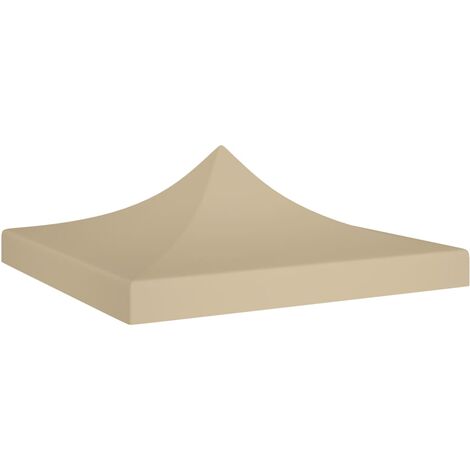 Toit de tente de réception 3x3 m Beige 270 g/m²