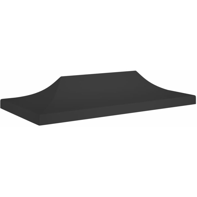 Toit de tente de réception 6x3 m Noir 270 g/m²
