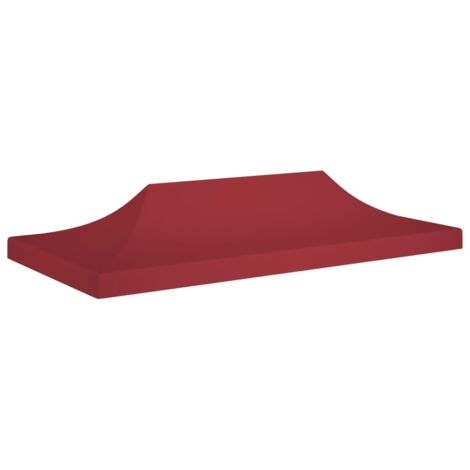 Toit de tente de réception pour belvédère de jardin,Résistant aux UV  6x3 m Bordeaux 270 g/m² -40410