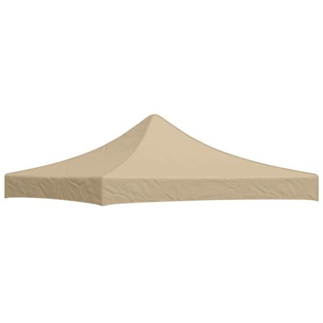Toit de tente de réception Style Moderne - Recouvrement de remplacement - 3x3 m Beige 270 g/m² Chic-554678